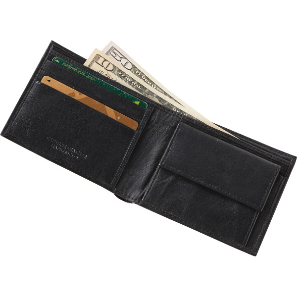 デービッド・ヒックス　メンズ二つ折り財布 ブラックのサムネイル画像1