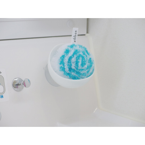 バスボンくん　洗面台すっきりポンポン抗菌（ケース付） ブルーのサムネイル画像5