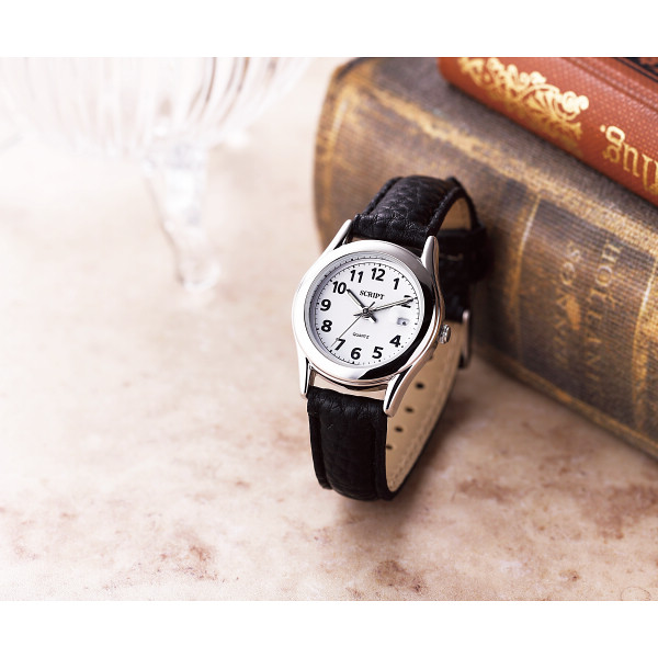 カレンダー付レディース腕時計 ホワイトのサムネイル画像1