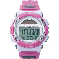 デジタルソーラー腕時計（ソーラーパワー併用） ピンク 