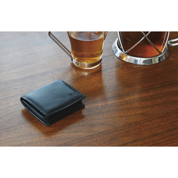 良品工房　日本製牛革財布（小銭入れ） ブラックのサムネイル画像2