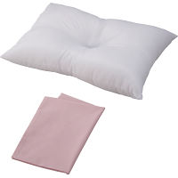 洗える枕＆カバーセット（無地カラー） ピンク 