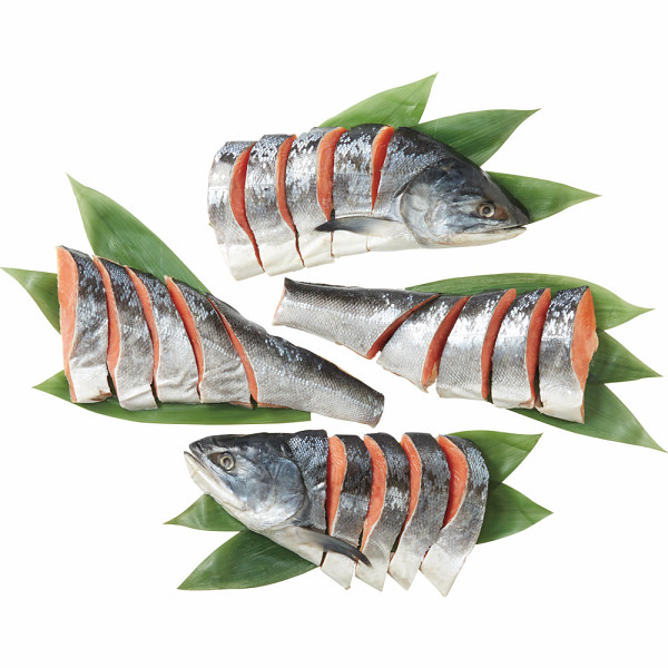 佐藤水産　北海道産　銀毛新巻鮭姿切身のサムネイル画像1