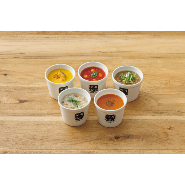スープストックトーキョー　野菜を味わうスープ５個セットのサムネイル画像1