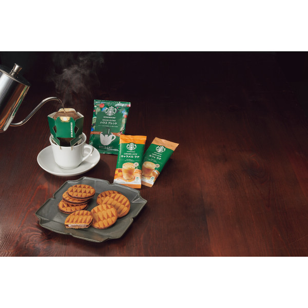 ザ・スウィーツ　キャラメルサンドクッキー　スターバックスコーヒーギフトのサムネイル画像1