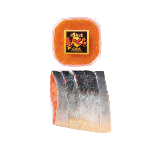 塩秋鮭切り身・いくら醤油漬けのサムネイル画像1