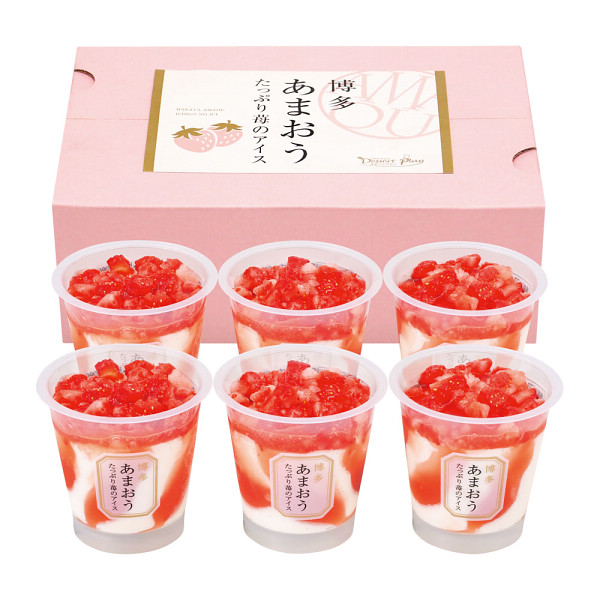 博多あまおう　たっぷり苺のアイス（６個）のサムネイル画像1
