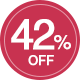42%off