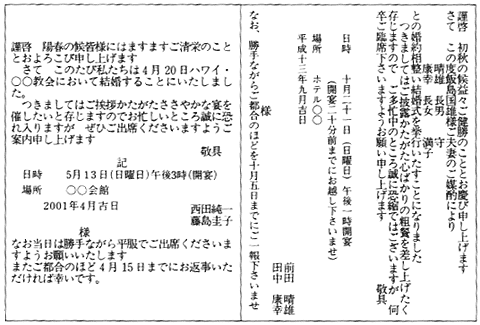 海外挙式 披露宴 招待状 冠婚葬祭マナー辞典 シャディ