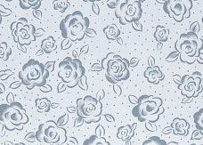 シルバータッチ　グレーの落ち着いた花模様