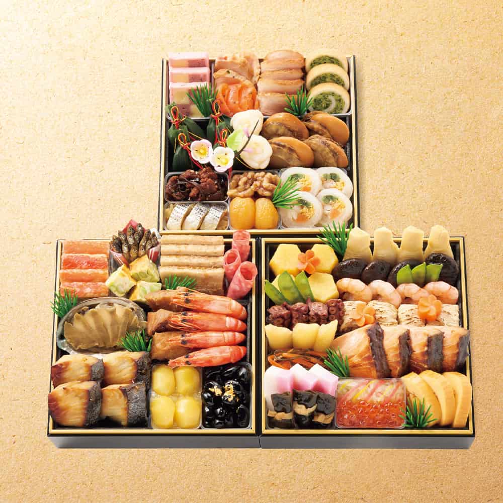 京・料亭わらびの里　和洋料亭おせち三段重