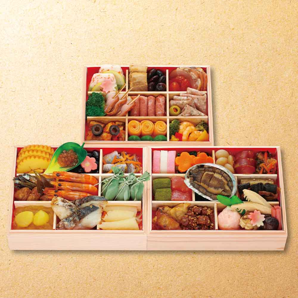 京都　一献うえ原監修　和風おせち「鞍馬」三段重