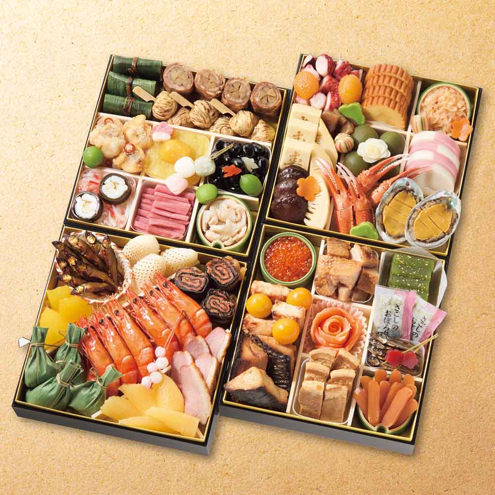 京菜味のむら　「朱雀」四段重