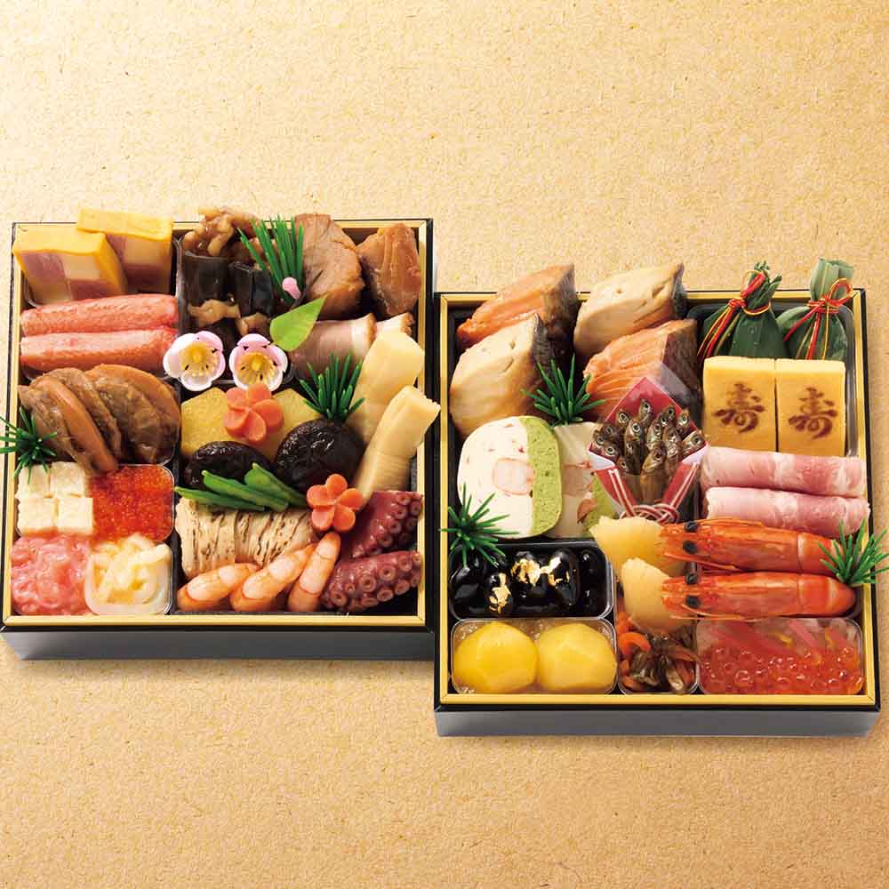 京・料亭わらびの里　和洋料亭おせち二段重