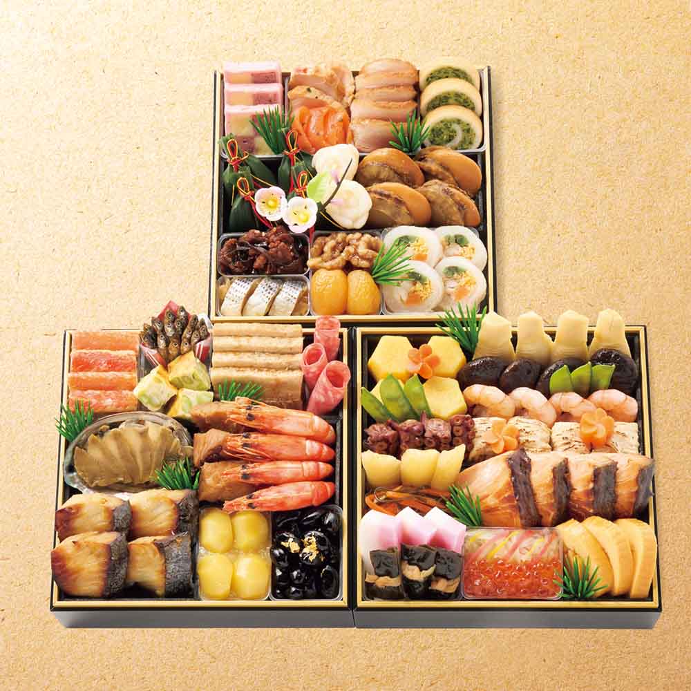 京・料亭わらびの里　和洋料亭おせち三段重