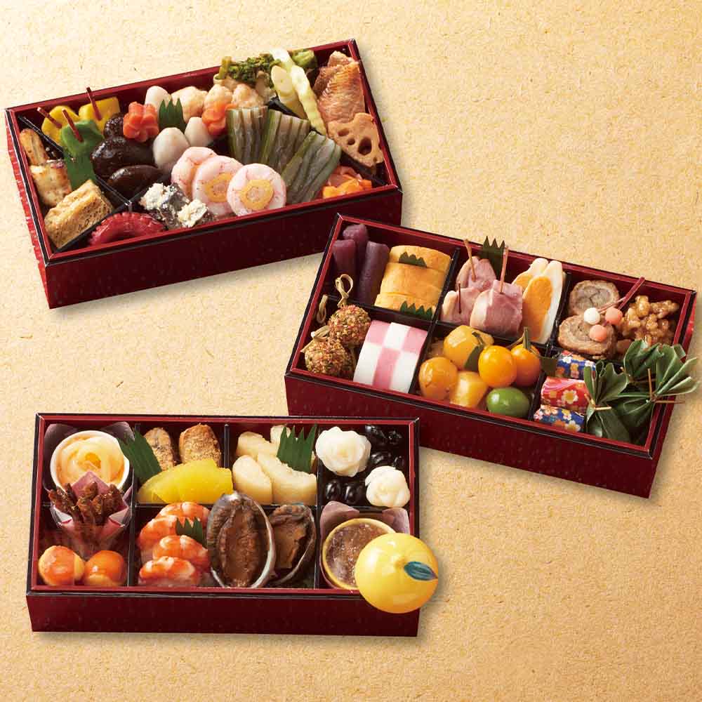 ぎをん　や満文　三段重