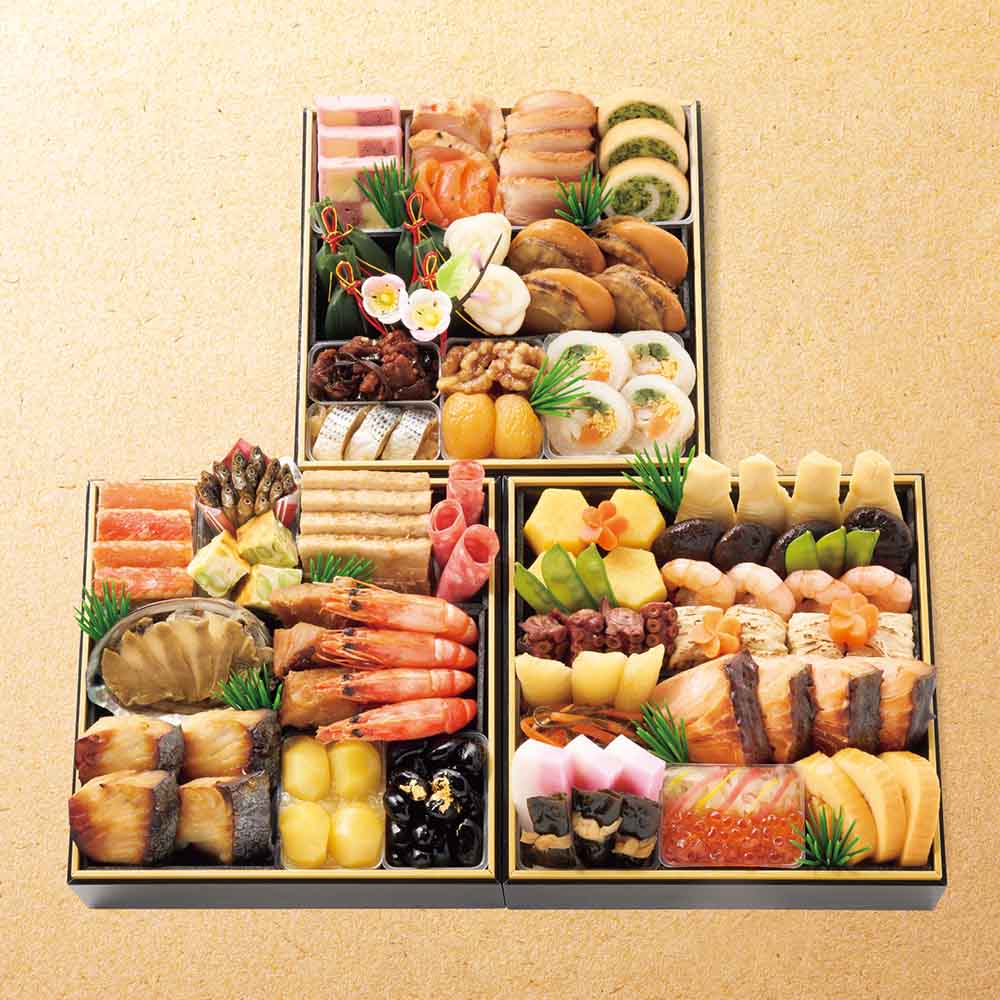 京・料亭わらびの里　和洋料亭おせち三段重