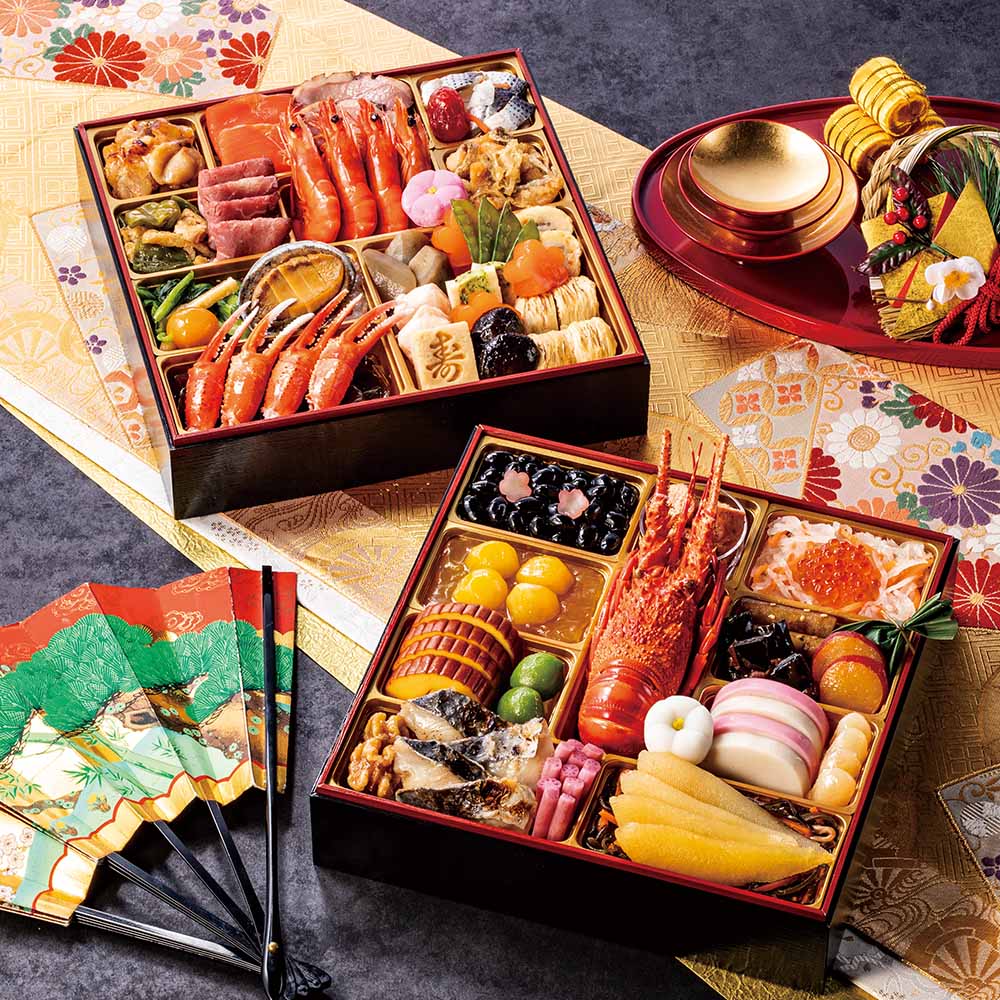 京風特大おせち【大納言】二段重