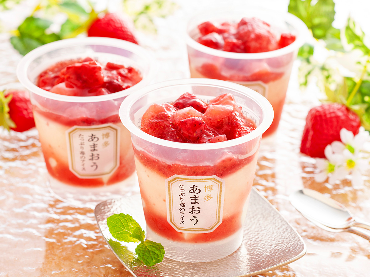 博多あまおう　たっぷり苺のアイス（７個）
