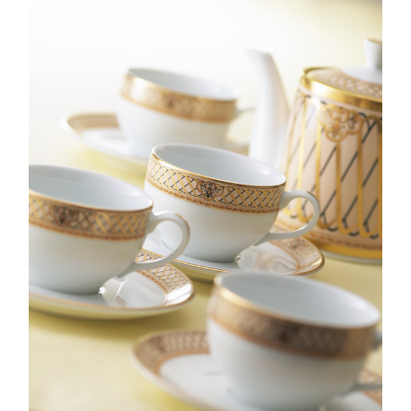 ミスターボス　ドンチーベージュ　ポット付コーヒー碗皿６客セットのサムネイル画像3