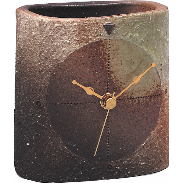 信楽焼　樹　置時計の商品画像