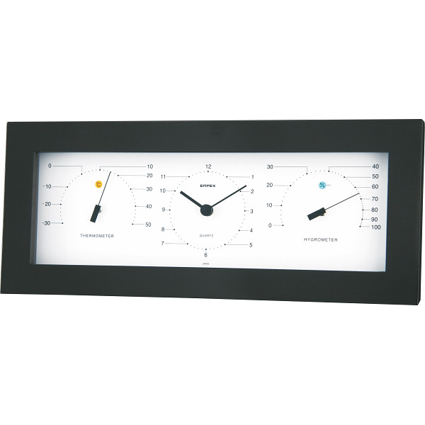 エンペックス　ＭＯＮＯ温度計・時計・湿度計の商品画像