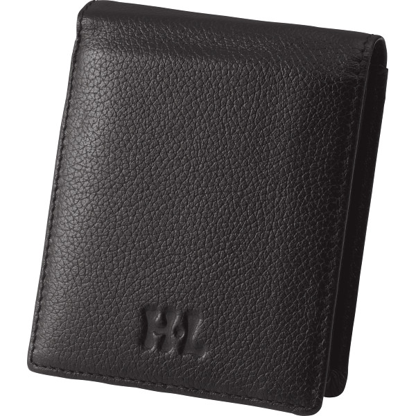 アッシュエル　メンズパスケース付二つ折財布 ブラックの商品画像
