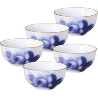 ブルーローズ　湯呑５客揃