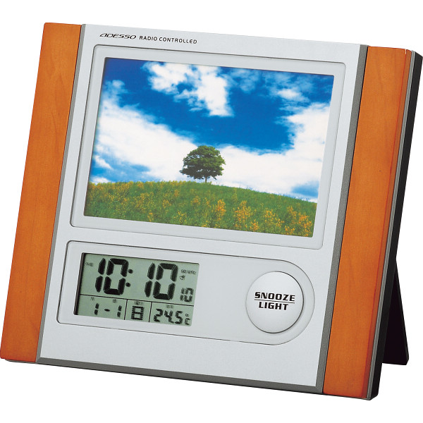 アデッソ　フォトフレーム電波時計 １～１４個の商品画像