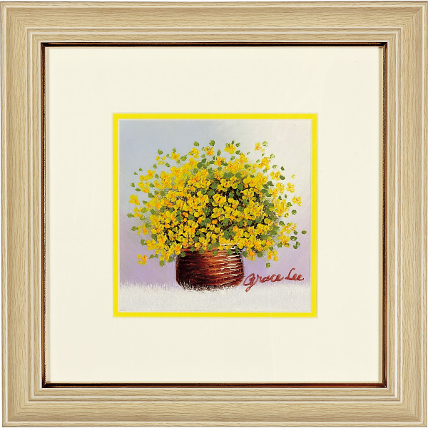 手描き油絵　「黄色のブーケ」の商品画像