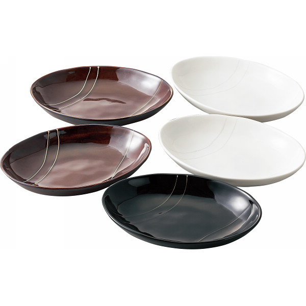 オーバルカレー皿５枚セットの商品画像