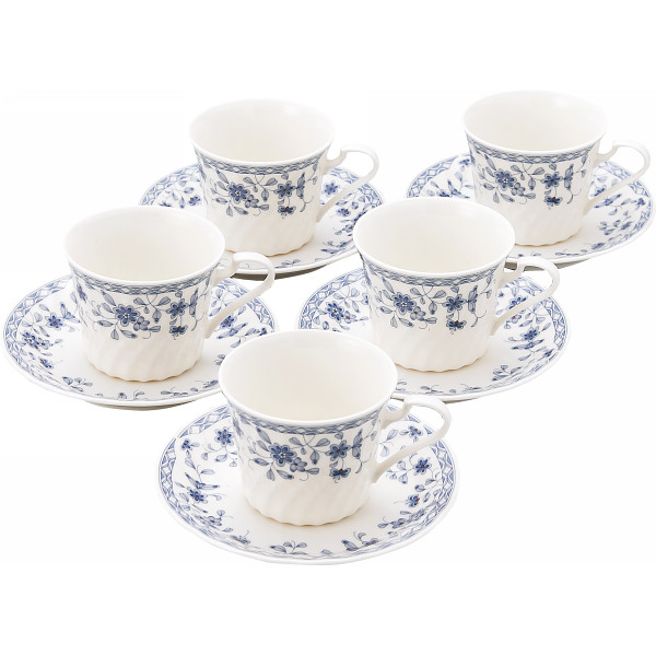 トリノ　コーヒー碗皿５客セットの商品画像