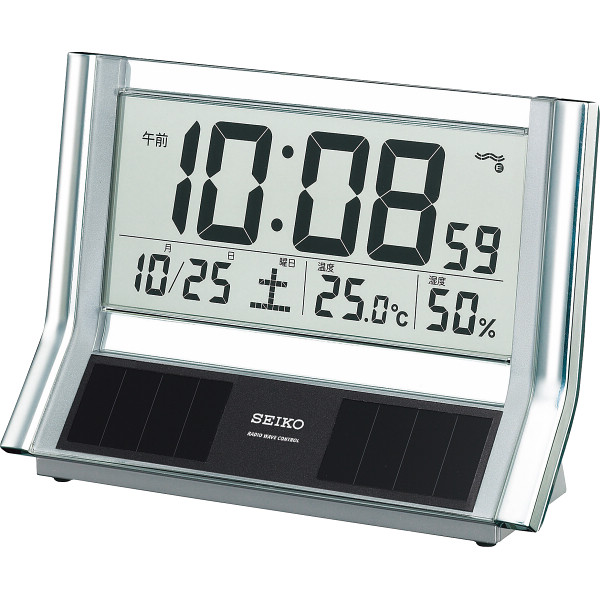 セイコー　電波ソーラーデジタル置時計の商品画像