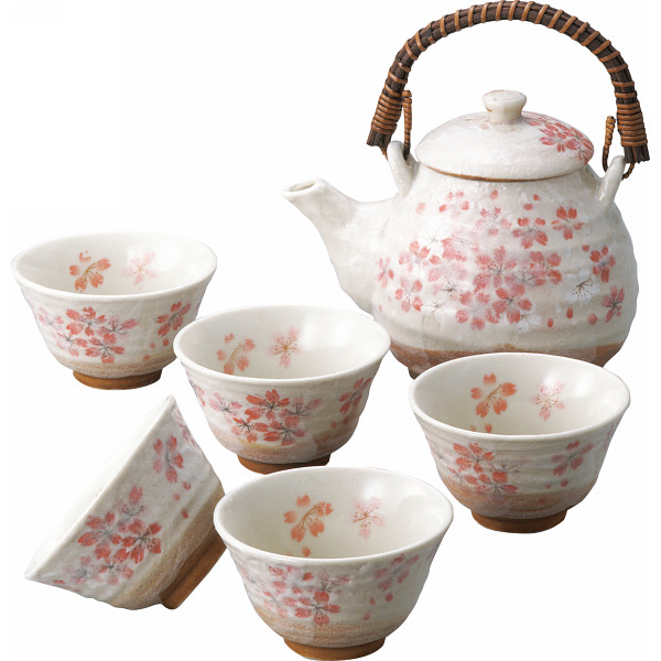 平安桜　土瓶茶器揃の商品画像