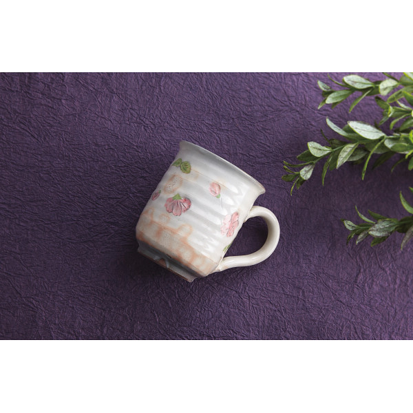 清水焼　粉引桜　マグカップのサムネイル画像1