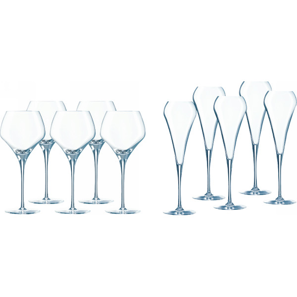 シェフ＆ソムリエ　オープンナップ　５人用ワイングラスセットの商品画像