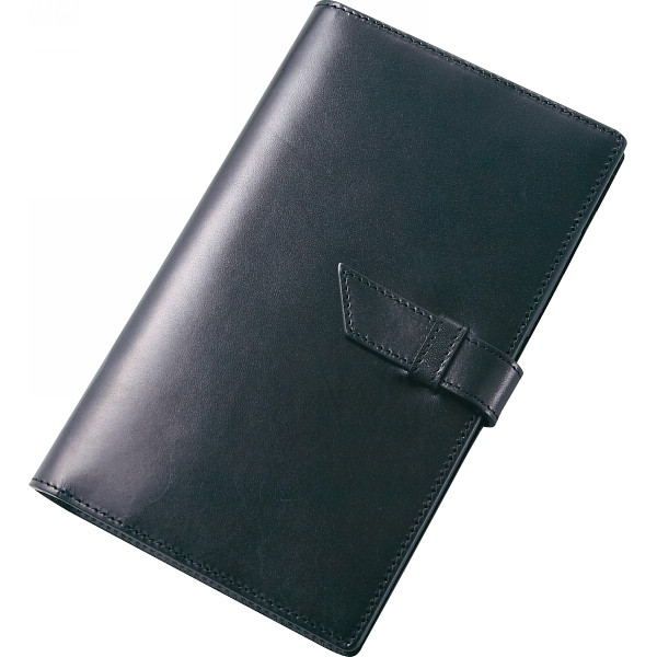 栃木レザー　手帳カバー ブラックの商品画像