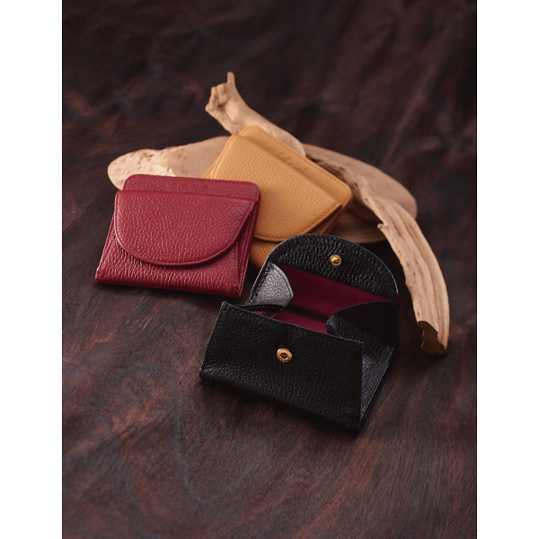 良品工房　日本製牛革二つ折財布 ブラックのサムネイル画像4