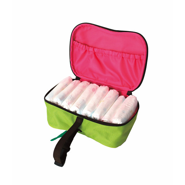 ハンナフラ　りんごマルチポーチ（おむつポーチ） アップルグリーンのサムネイル画像2