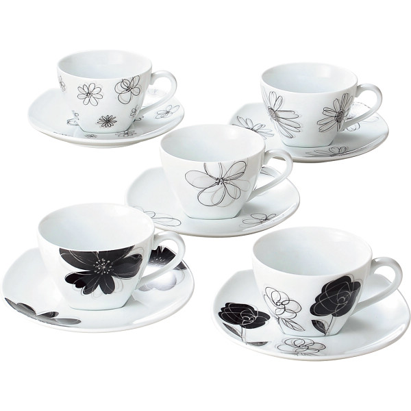 レノマ　コーヒー碗皿５客セットの商品画像