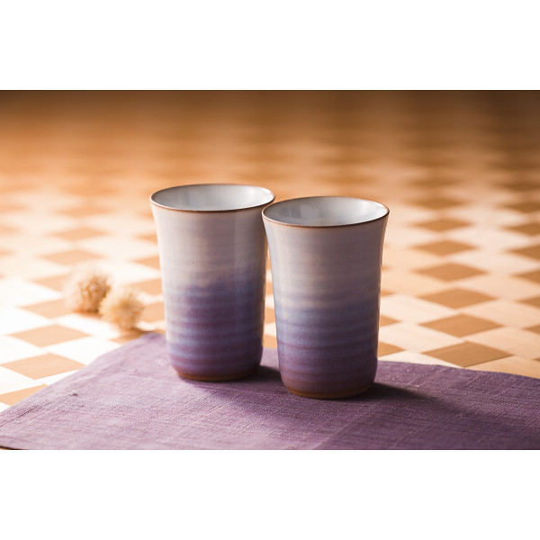 萩焼　萩紫　ペアフリーカップのサムネイル画像3