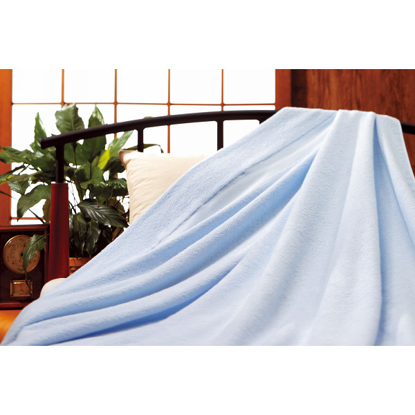泉州こだわりタオル　本晒し　タオルケット ブルーのサムネイル画像2