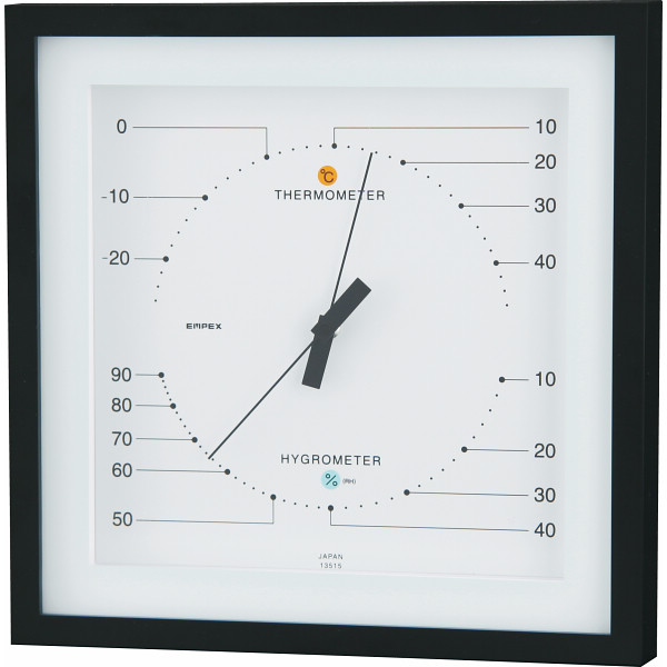 エンペックス　モノ温度・湿度計 ホワイトの商品画像