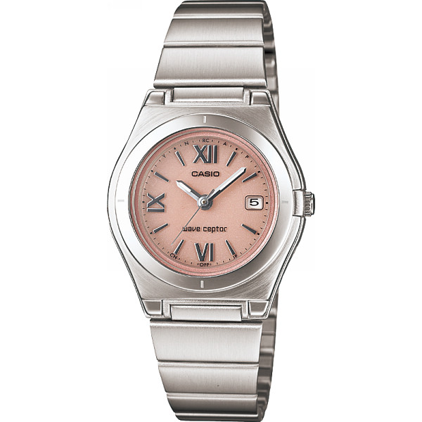 カシオ　ソーラー電波レディース腕時計 ピンクの商品画像