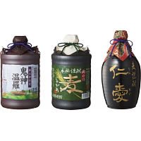 宮下酒造　本格焼酎　３種の陶器ボトルセット（３本）