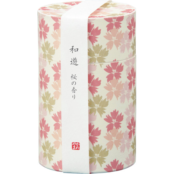カメヤマ　和遊　香りのお線香（筒箱） 桜の香りの商品画像