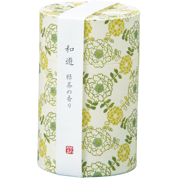 カメヤマ　和遊　香りのお線香（筒箱） 緑茶の香りの商品画像