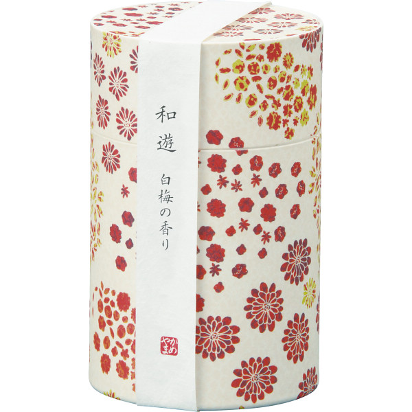 カメヤマ　和遊　香りのお線香（筒箱） 白梅の香りの商品画像