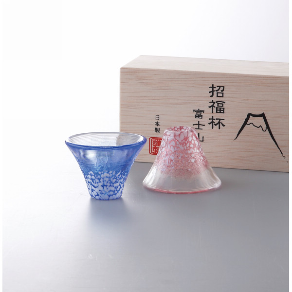 招福杯　富士山　ペア冷酒杯の商品画像