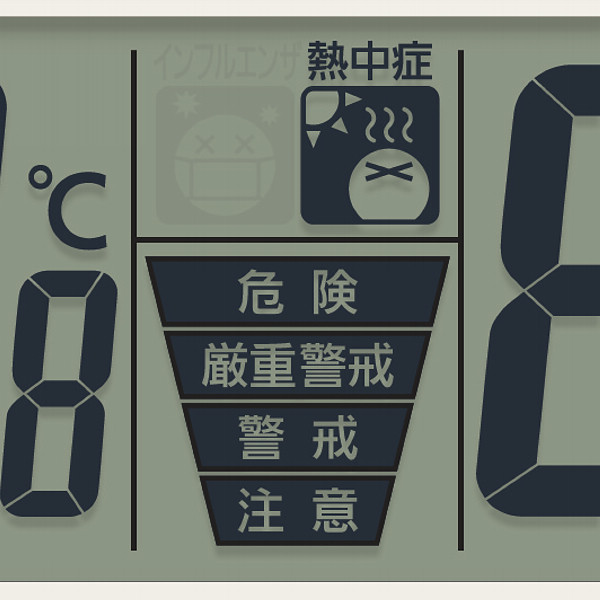 シチズン　温湿度計付電波掛時計のサムネイル画像1